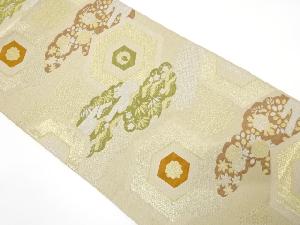 アンティーク　雲取りに松竹梅・古典柄織り出し袋帯（材料）